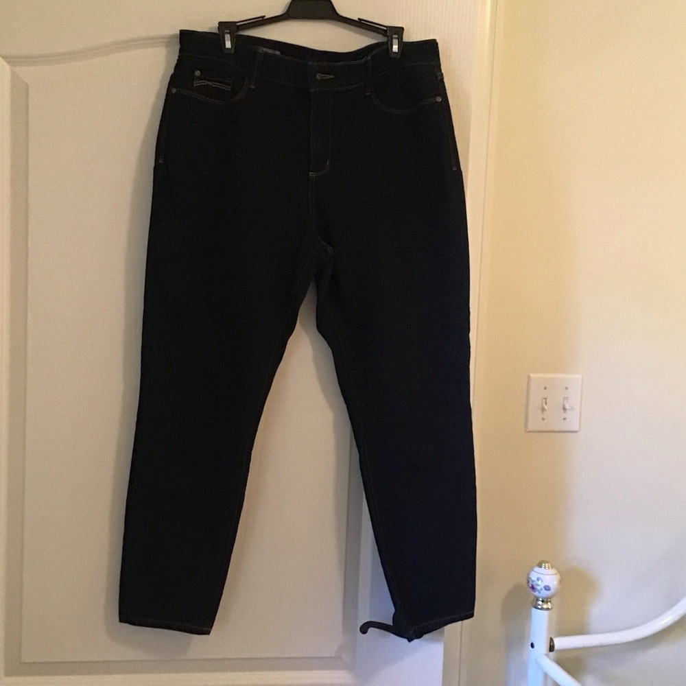 NYDJ Dark Wash Ankle Jeans 16